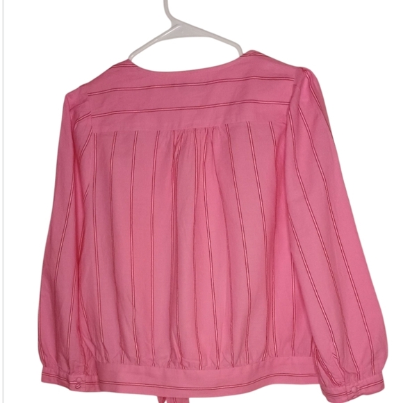 Madewell Wrap Top In Cecilia Stripe - Size L - Picture 6 of 9